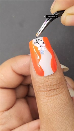 Beautiful floral nails extensions #trendingshorts #like #subscribe