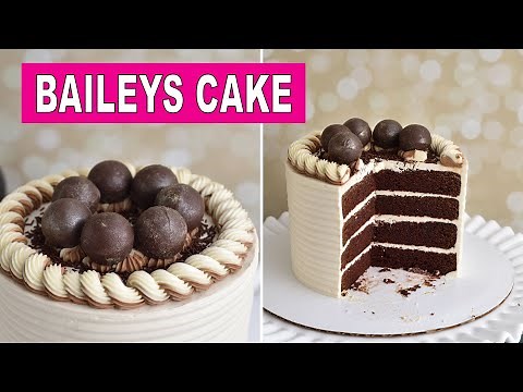 BAILEYS IRISH CREAM CAKE with HOMEMADE LIQUOR CHOCOLATES