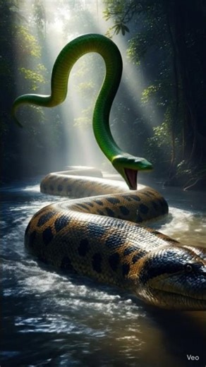 1000-Foot Anaconda vs Flying Snake | Epic Jungle Battle #shorts #anaconda