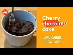 Cherry chocolate cake easy recipe | WW green plan recipe