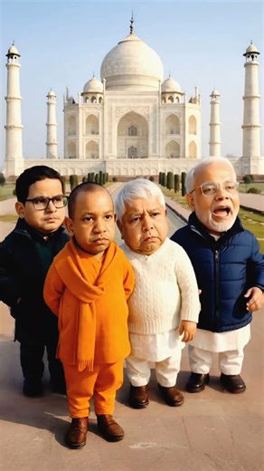 Taj Mahal Trip Comedy 😂 | Modi, Yogi, Lalu & PK का जबरदस्त Dhamaka | Funny Shorts 2025