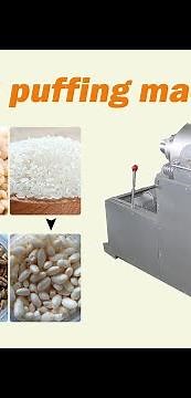 Air flow grain puffing machine for puffing rice,wheat,corn, rice, millet