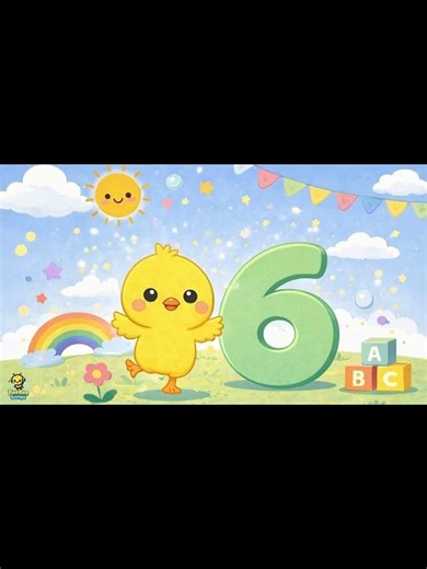 Learning Number 6 for Kids | Counting for Toddlers 🔢 #shorts