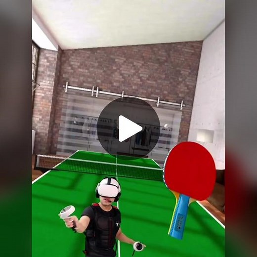 Immersive Table Tennis Experience with Oculus Quest 2 VR