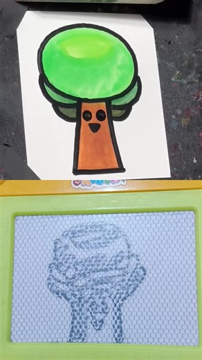 Drawing Mr.Tree From Sprunki with Master Of Quick Drawing Art @millkun #joditaart #drawing #art