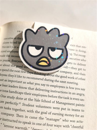 Grumpy Penguin Magnetic Bookmark | Bookish,holographic,book Lover - Etsy