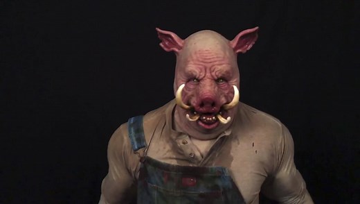 Introducing the Hog! Our boar mask has a big brother. Sculpted and Painted by Andrew Freeman utilizing a little trick in the neck, this mask is light and extremely easy to wear! modled by Chris Foglesong Look for him in our webstore this week | Immortal Masks