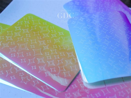 Mini Sparkles and Stars Sticker Sheet | Vinyl Decals | Holographic | Journaling | Scrapbooking - Etsy