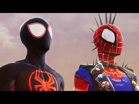 ATSV Spider-Punk & Miles Morales Vs Sandman (NG+) - Marvel’s Spider-Man 2 Gameplay (4K60FPS)