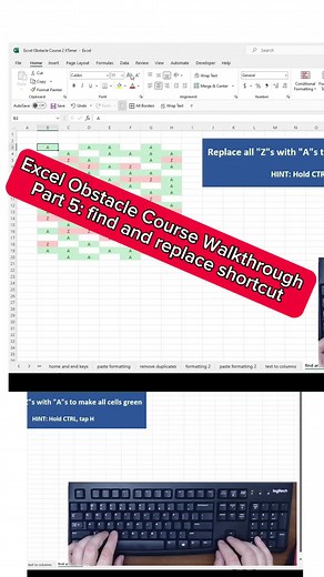 Excel Obstacle Course on TikTok