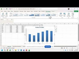 Creating a chart and formatting