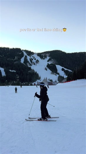 still learning to parallel ski ⛷️ #skiing #beginnerskier #ski #canada | Skiing