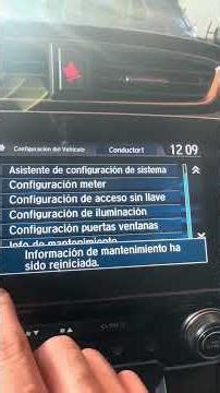 SRI RESET en Crv 2017 y RESET de TPMS