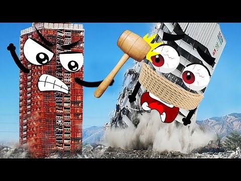 EXTREME Building Demolition by Explosives | Hilarious Construction Fails | Woa Doodles
