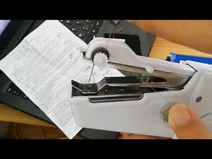 Paano gamitin ang PORTABLE and CORDLESS HANDLED SEWING MACHINE || How to use
