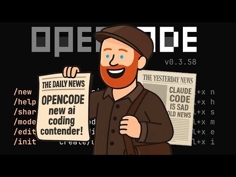 Travis tries opencode - ai coding terminal agent. lets build a feature for wepaint.ai