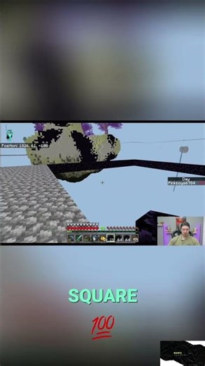 Minecraft Player Builds INSANE Perfect Square Structure Fast! #shorts