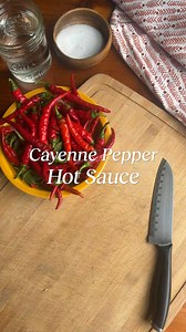 The weather’s getting cooler, but some like it hot! 🌶️🔥🌶️ Spice up the season with this 3-ingredient Cayenne Hot Sauce. From sandwiches to scrambled eggs, this sauce livens up any dish. All you need are your favorite hot peppers, white vinegar and salt! What do you like to put hot sauce on? | Burpee Gardening