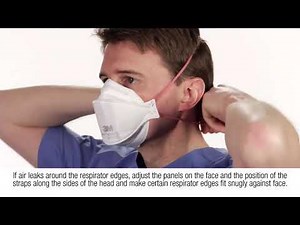 3M 1870+ Aura N95 Surgical Mask Respirator Fitting Instructions