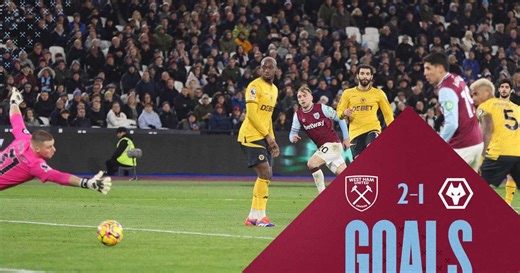 Goals | West Ham United 2-1 Wolverhampton Wanderers - West Ham United FC