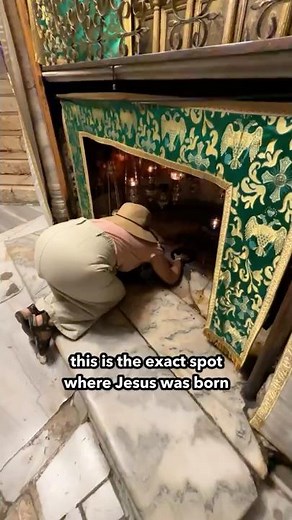 Exact Spot where Jesus was born!!