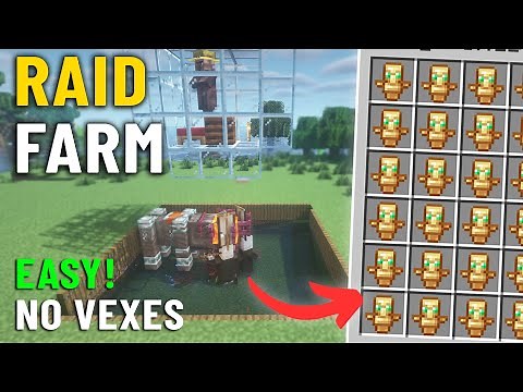 NEW Minecraft Easiest Raid Farm 1.21 Unlimited Loot