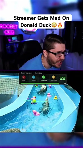 Streamer Gets Mad On Donald Duck😳🔥 #twitch #feedshorts #streamer
