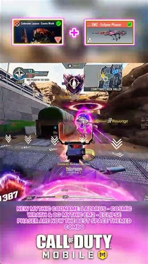 New Mythic Lazarus & OG Mythic EM2 are now the BEST SPACE THEMED Combo #codm #codmshorts #codmobile