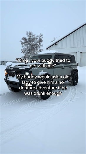 No denture adventure, bud. #alaska #motorsports #offroad #fordracing #bronconation