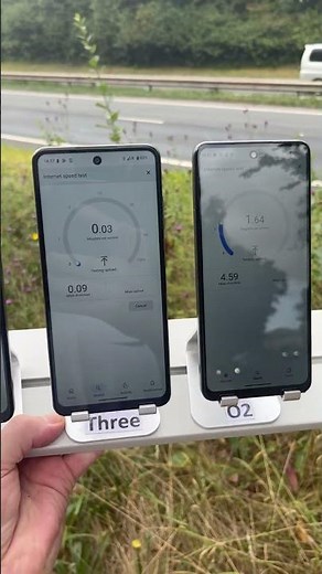 A55 North Wales mobile network speed test on Vodafone O2 EE and Three
