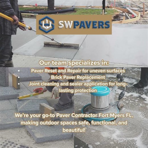 Paver Repair North Fort Myers FL | Restore Your Driveway & Patio Fast #concrete #construction
