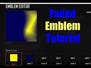 Black Ops 2 Faded Emblem Tutorial
