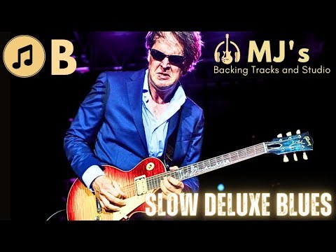 Bonamassa style Slow Deluxe Blues in B | Backing Track