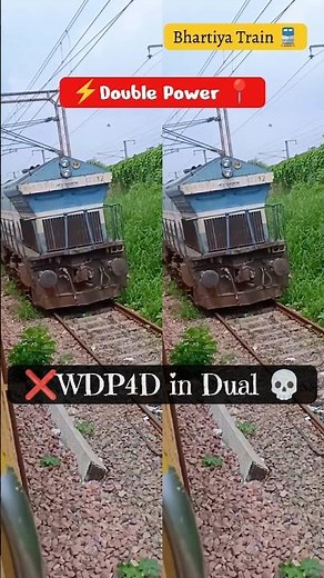 🚆💎 VIP Train Fully Booked! Dual WDP4D Illusion 😱🔥 #indianrailways #trainlovers #wdp4d