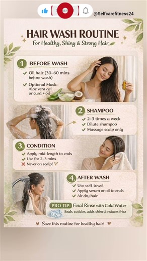 “Stop washing your hair wrong ❌ Try this routine ✅” #HairWashRoutine #shorts #viral #reels