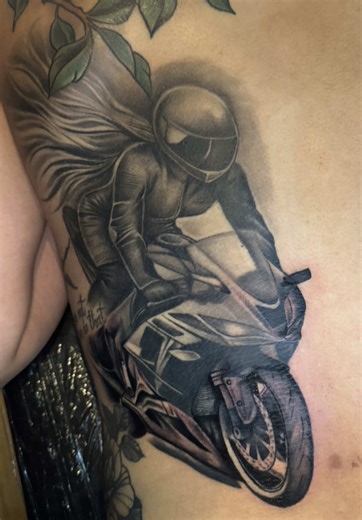Biker Girl Tattoo Ideas for Motorbike Enthusiasts