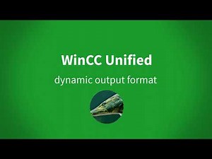 WinCC Unified: how to create a dynamic output format