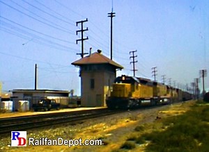 5.1K views · 486 reactions | Via trackage rights Union Pacific passes by Santa Fe's Riverside Jct Tower (Riverside, CA). From "Railfanning Cajon & Tehachapi" by Charles Smiley. Great footage from the 1970s through the 1990s. https://rfd.video/Cajon | Railfan Depot | Facebook