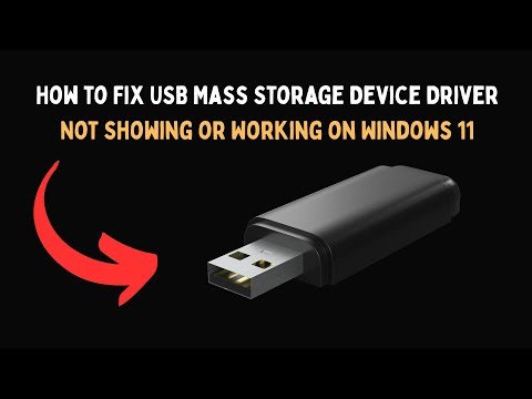 How to Fix USB Mass Storage Device Driver Not Showing or Working on Windows 11