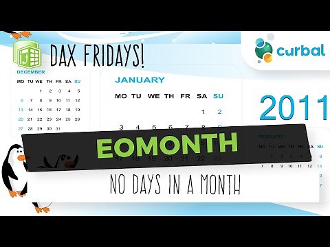 DAX Fridays! #157: EOMONTH | Calculate no of days in a month with missing dates on month.