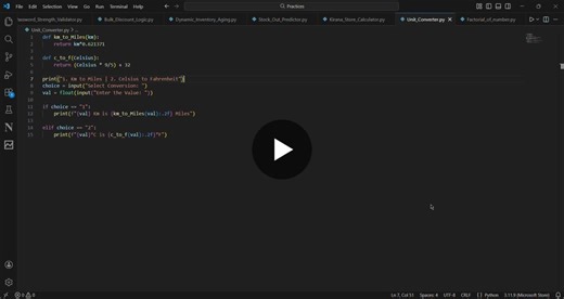 Python Unit Converter: Modular Design Functional Logic | Khan Furkan posted on the topic | LinkedIn