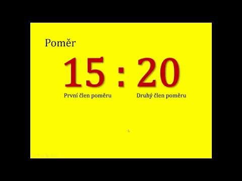 Poměr, úměra | Matematika