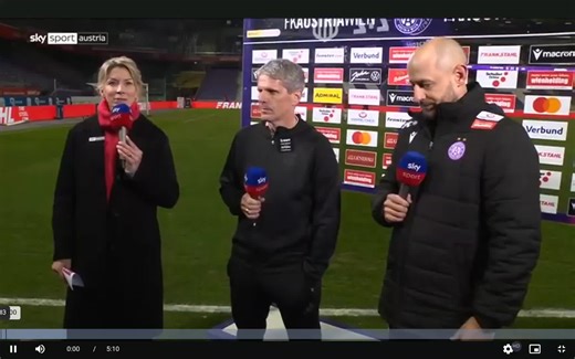 Stephan Helm und Didi Kühbauer nach dem 2:2 der Austria gegen den Lask 🟣 #AustriaWien #LaskLinz #Bundesliga #Unentschieden #Interviews