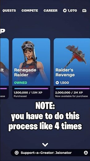 INSTANTLY Unlock Renegade Raider