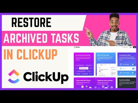 How To Restore Archived Tasks In ClickUp