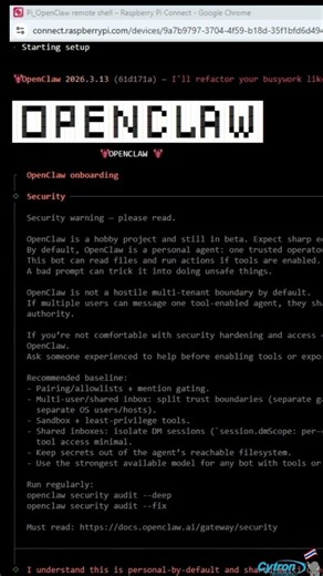 Raspberry Pi ติดตั้ง OpenClaw สั่งงานผ่าน Telegram #raspberrypi #OpenClaw #AI #AIAgent #cytronth