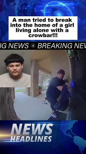 A man tried to break into the home of a girl living alone with a crowbar!!!#greenscreen #breakingnews #new #update #foryou #tiktok #fyp