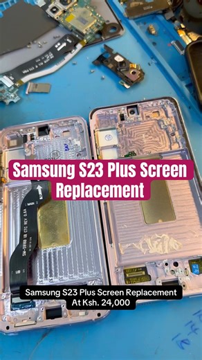 Samsung s23 plus screen replacement. #samsungs23plus #samsungs23screen #phonerepairnairobi #viral