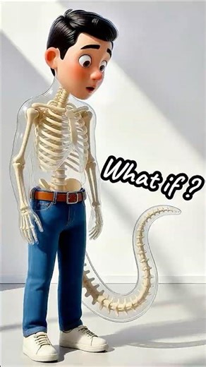 What If Humans Had Tails? #whatif #shorts #science