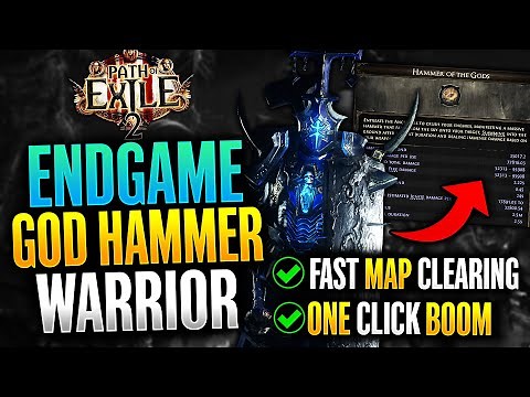 Path of Exile 2 - Best Endgame Hammer of the Gods Warrior Build Guide (POE 2 Best Warrior Build)
